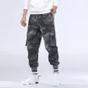 8XL Men Autumn Casual streetwear Military Camo Cargo Pants Trousers Men Outfit Winter Hip Hop Camouflage Cotton Pocket Pants Men Fleece Warm