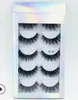 Holografik kutu, kağıt kutu ile 5 çift Kirpikleri, 5 karma çiftleri ucuz fiyat yanlış kirpikler 5D01-5D06 ile Stok 5 Çiftleri Yanlış Eyelashes