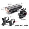 Verlichting USB Oplaadbare fietsverlichting 2000LM Safety Flashlight LED Fiets Voorstuur 2 Mount Houder Cycle Accessoires