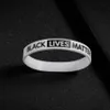 Black Lives Matter Bracelet en silicone Je ne peux pas respirer Bracelet en caoutchouc de silicone noir Bracelets pour hommes Femmes Cadeaux Party Favor RRA3147