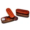 New magic wood smoking pipe metal smoking pipe Hand Pipe rolling machine grinder vaporizer Easy To Use