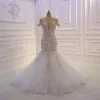 3d flower mermaid wedding dress