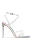 19ss criss cross cinghie donne sandali gladiatore scarpe col tacco alto signore di modo abito da sposa sandali del partito cristalli bling sandali delle donne