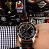 caijiamin-men VK 64 kronograf saatı Gül altın kabuk silikon kayış 5 ATM su geçirmez ışık pointer Montre de luxe izle