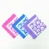 12PCS 28 * 28CM Color Tooth Side Printing Ladies Handkerchief Lotus Leaf Small Handkerchief Square Scarf Cotton Crescent Side