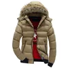 Мужская парка, зимняя одежда, теплая куртка-пуховик, мужское пуховое стеганое пальто, мужские куртки с капюшоном, мужское повседневное пальто с меховым воротником, 2019