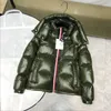 Men's Jackets designer 20ss New Down Jacket Black Green Bright Shiny Men Large Hooded Outdoor Fashion Waterproof Thick Chain LOHO