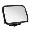 HX-M1001 مرآة الرؤية الخلفية القرص نوع الطفل مرآة الرؤية الخلفية 360 درجة دوران في الداخلية السيارات تريم - أسود