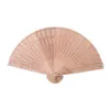 50pcs Fan de ventilateur en bois personnalisé Favors et cadeaux pour les ventilateurs de la main de santal en bois de santal.