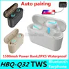 HBQ Q32 TWS TURE無線ヘッドフォンBluetooth 5.0ヘッドセットマイクミニツインズゲーミングイヤホン防水イヤホン充電ボックスヘッドフォン