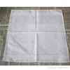 Ny 100% bomull Man Bord Satin Handkerchief Towbåtar Square Handkerchief Whitest 34cm 2016 Hot