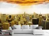 papier peint classique pour les murs de New York, Manhattan, paysage urbain moderne, mur de fond HD