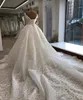 Arabische Dubai daadwerkelijke foto's kant geappliceerd off schouder baljurk trouwjurken luxe kant geappliceerd trouwjurk bruidsjurk vestidos