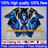 Bodys pour KAWASAKI 650R ER6 F 650 R ER-6F 2006 2007 2008 204MY.6 bleu perle ER 6 F 650R-ER6F ER6F 06 08 ER 6F 06 07 08 carénage complet