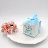 100 piezas de carro de bebé caja de dulces hueca Baby Shower cajas de regalo dulce decoración de fiesta de boda favorece colores múltiples