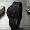 Crrju Fashion Mens Watches Top Brand Luxury Quartz Watch Men Casual Slim Mesh Steel waterdichte Sport Watch Relogio Masculino Stude1767907