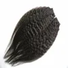 8A未処理のバージンブラジルの変態ストレートヘア粗いヤキレミーヘアエクステンション二重テープのヒトの髪の伸縮性PUの皮の緯度100g