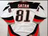 hockey mannen jeugd vrouwen vintage # 81 Miroslav Satan 2002-03 Game versleten hockey jersey Size S-5XL of Custom Any Name Number