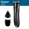 KEMEI tout en 1 tondeuse à cheveux Rechargeable pour hommes étanche sans fil électrique barbe rasoir tondeuse de nez Tool1970443