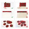 Borse Nuova plaid regalo di natale del gatto del cane della zampa Stocking Calze Xmas Tree Ornaments