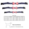 Plaid Printing Camouflage Pets Dog Collars Cute Striped Bowknot Puppy Cats Neck Bow Tie Bulldog Decoration Collar