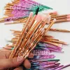 Diamond Makeup Brushes 20st Pulver Brush Kit Face and Eye Brush Puff Batch Colorful Borst Foundation Borstes Beauty Cosmetics av ​​DHL