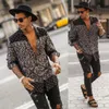 Mens Camiseta Outono Moda Casual Manga Longa Praia Top Solto Casual Camisa Blusa Alta Qualidade Macio Confortável Males Camisa M50 #