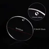 Acrylic Keychain Blanks 60 Pcs 2 Inch Diameter Round Acrylic Clear Discs Circles with Metal Split Key Chain Rings1252779