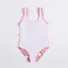 3 estilos de verano niños traje de baño playa bikini bebé niña diseñador bikini unicornio flamenco flor una pieza bikini traje de baño DHL EJY39