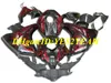 Motorcykel Fairing Kit för Honda CBR1000RR 08 09 10 11 CBR 1000RR 2008 2009 2011 CBR1000 ABS Röda Flammor Svart Fairings Set + Gåvor HM50