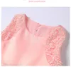 2019 Nueva ropa azul rosa Ropa de diseñador para niños Niñas de niña vestido de noche con arco vestido de princesa vestido de Halloween