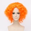 Alice im Wunderland Mad Hatter Curly Wavy Orange Cosplay Kostüm Perücke