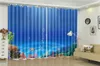 Wholesale 3d Blackout Curtain Starfish Coral Beautiful Underwater World HD Digital Print 3d Beautiful Blackout Curtains