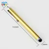 1000pcs/lot Fashion Metal Universal Straight Stylus Touch Stylus Pen Canetas para for CellPhone and Tablet