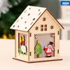 Christmas Decorations 7 Styles Led Light Snow House El Bar Tree Hanging Ornaments Wood Lamp DIY Gift Window D1