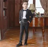 ポピュラーデザイナーハンサムな男の子のウェディングスーツ男子服装（ジャケット+パンツ+ネクタイ）A51