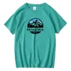 Unisex Summer Tシャツの男性ヒップホップoネック半袖ブラックデザイナーTシャツティー1973ピークマウンテントップスLjja2380