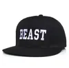 4 Designs Spring Summer Baseball Cap "Beauty" "Beast" Hip-hop Cap Snapback Caps Justerbar lägenhet längs Sun Hat Lover Hat Casquette