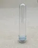 100pcs/lot 40ml Transparent Mask Bath Salt Test PET Tube 40cc Clear Plastic Bottle Cosmetic Tube With Aluminum Cap