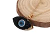 Anhänger Halsketten Naturstein Halskette für Frauen Lange Kette Kristall Türkisches Auge Mädchen Glück Schmuck
