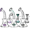 Bong Wasserpfeife Mini Bongs Glaspfeifen berauschende bunte Dab Rig Bohrinseln Wachs Hitman Becher Reifen Perc Rauchzubehör Wasserpfeifen