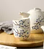 زهرة الشاي كأس اليابانية قدح الشاي السيراميك لكأس الكونغ فو بوير فناجين الخزف الصيني