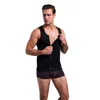 Heren Dual Rits Fitness Gym Slimming Neopreen Vest Zweet Shirt Body Shaper Taille Trainer Buik Dikke Burning Shaperwears Bodyshapers