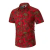 Camisa hawaiana de playa de verano para hombre 2019 camisa de vestir de manga corta con estampado de Cachemira Vintage camisas casuales de negocios para hombre Chemise Homme