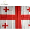 Drapeau national de pays de la géorgie 3*5 pieds (90cm x 150cm), bannière de décoration en Polyester, drapeau volant de jardin de maison