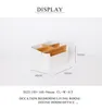 BAMBOO Organizer Simple Style White Container 5 Compartiments Makeup Storage Box