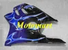 Motorcycle Fairing kit for HONDA CBR600F3 97 98 CBR 600 F3 1997 1998 ABS Blue flames Purple Fairings set+gifts HH05