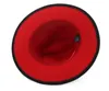 Унисекс, шерстяные фетровые шляпы Fedora с плоскими полями и поясом, красные, черные, лоскутные, джазовые, формальные, панамские кепки, шляпа-трилби для мужчин, женщин7163018
