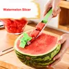 Wassermelonenschneider Edelstahl Messer Corer Zange Windmühle Wassermelone Schneiden Obst Gemüse Werkzeuge Küchenhelfer