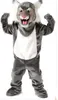 2018 Högkvalitativt yrke Wildcat Bobcat Mascot Mascot Costumes Halloween Cartoon Adult Size Gray Tiger Fancy Dress191d